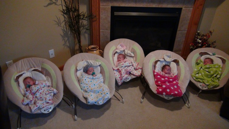 The picture of all 5 Quints together in the same frame!