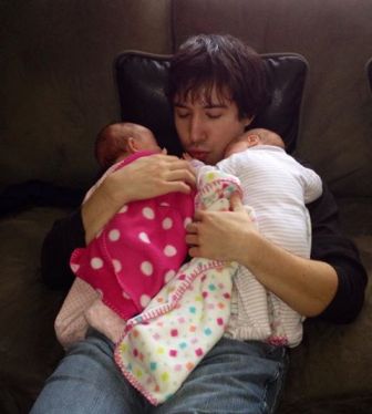 Uncle JD with Ellie & Kali