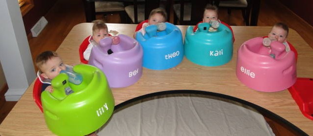 Dad's Bumbo Bottle Holders